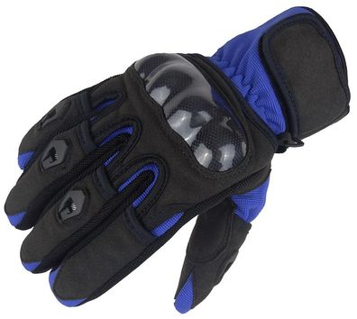 Bangla Motorradhandschuhe Motorrad Handschuh kurz Blau Schwarz XS - XXXL 5000