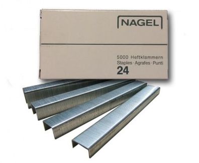 NAGEL 24 Heftklammern 6-18 mm | 5.000 Klammen : | Variante: 24/6