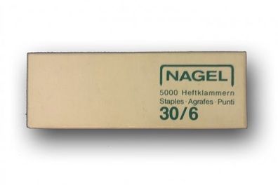 NAGEL 30/6 Heftklammern | 6 mm 5.000 Stück