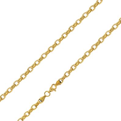 trendor Schmuck Halskette für Frauen Gold auf Edelstahl Erbskette 40 cm 75887