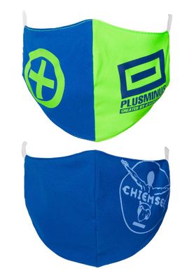 Chiemsee Nasen - & Mundschutz- Maske 2er Pack für Herren in blau & grün
