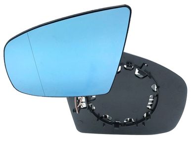 Spiegelglas Spiegel Außenspiegel Glas Links blau passend für BMW X5 E70 X6 E71