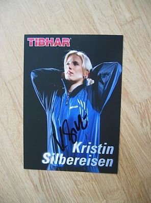 Tischtennis Star Kristin Silbereisen - handsigniertes Autogramm!!!