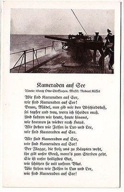 61409 Militär Reim Ak "Kameraden auf See" um 1940