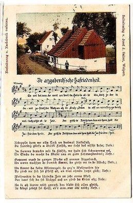 60717 Lied Ak "De arzgeberch´sche Zafriedenheit." 1920