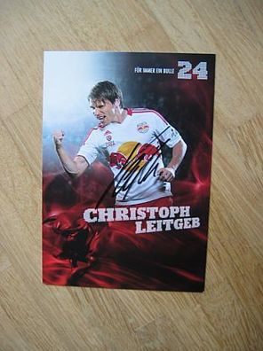 Red Bull Salzburg Christoph Leitgeb - handsigniertes Autogramm!!!