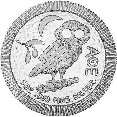 Silbermünze Eule von Athen 2020 1 oz Unze Niue Athenische Eule 999 Silber