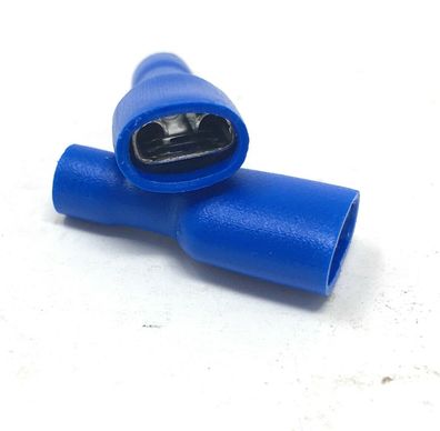 20 Kabelschuhe Flachsteckhülsen blau 6,3x0,8mm für 1,5-2,5mm² Kabelschuh Buchse 