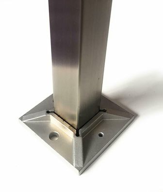 6x Massives Messing Geländer Halter Handlaufhalter Balkon Treppen Schiene 
