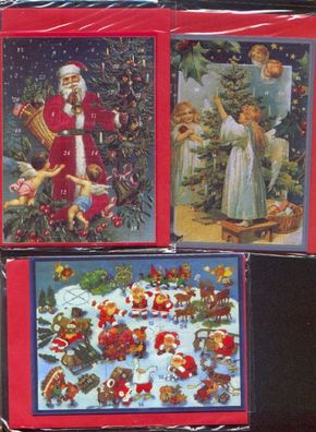 10 Weihnachtskalender in Kartenformat