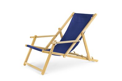 Holz Sonnenliege Strandliege Liegestuhl aus Holz Gartenliege mit Armauflagen