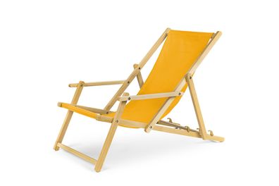 Holz Sonnenliege Strandliege Liegestuhl aus Holz Gartenliege mit Armauflagen