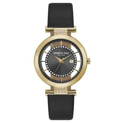 Kenneth Cole New York Damen-Armbanduhr Analog Quarz Leder KC15005008
