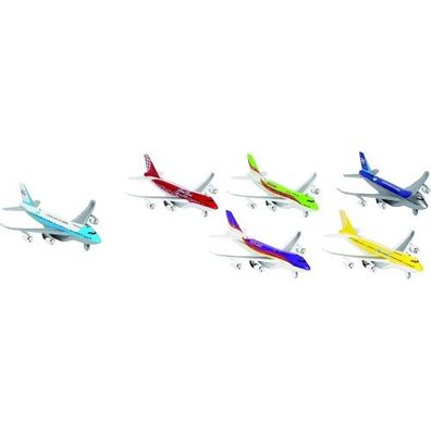 Flugzeuge mit Licht und Geräusch, Spritzguss, L= 18,5 cm