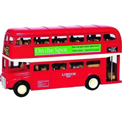 GOKI London Bus aus Spritzguss, L= 12 cm