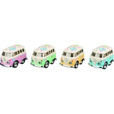 VW Microbus mit Druck, Spritzguss, L= 5 cm