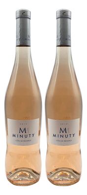 Rose Wein Set - 2x M Minuty Côtes de Provence Rosé 750ml (13% Vol)- [Enthält Su