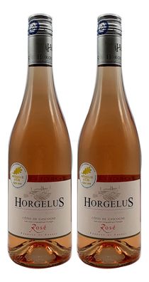 Rose Wein Set - 2x Horgelus Côtes de Gascogne Rosé 750ml (11,5% Vol)- [Enthält