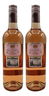 Rose Wein Set - 2x Marques de Riscal Rioja Rosado 750ml (13,5% Vol)- [Enthält S