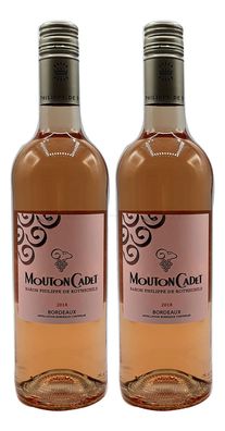 Rose Wein Set - 2x Mouton Cadet Bordeaux / Baron Philippe De Rothschild 750ml (