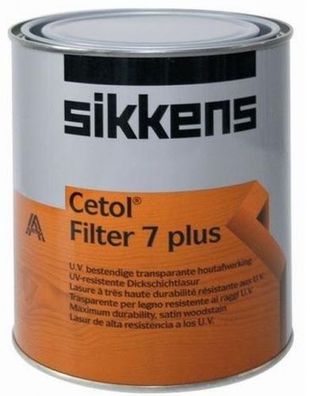 Sikkens Filter 7 Plus - "Long Life" Dickschichtlasur für außen 1 Liter Mahago...