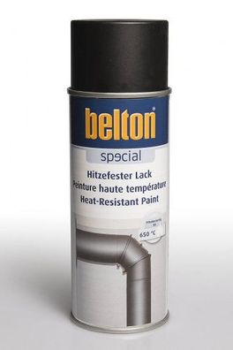 Belton Hitzfester-Lackspray 650°C 400ml Sprühdose, schwarz