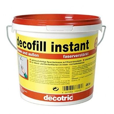 Decotric - Decofill, instant für innen u. außen, 4kg Eimer