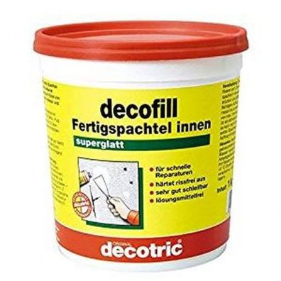 Decotric - Decofill innen, Fertigspachtel, 1kg