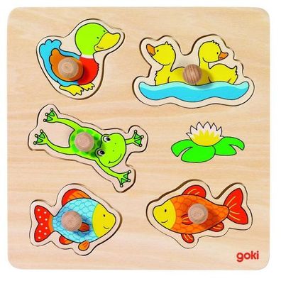 GOKI - Steckpuzzle Unser Teich, goki basic