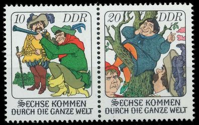 DDR Zusammendruck Nr WZd357 postfrisch WAAGR PAAR SBE5B8E