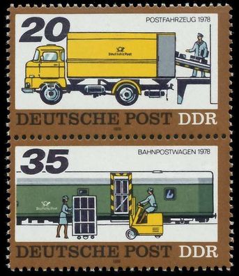 DDR Zusammendruck Nr SZd150 postfrisch SENKR PAAR SBE5D06