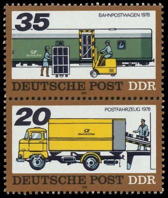 DDR Zusammendruck Nr SZd152 postfrisch SENKR PAAR SBE5D22
