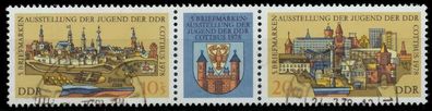 DDR Zusammendruck Nr WZd371 gestempelt 3ER STR X13EB22