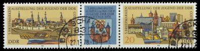 DDR Zusammendruck Nr WZd371 gestempelt 3ER STR X13EB2E