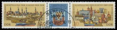 DDR Zusammendruck Nr WZd371 gestempelt 3ER STR X13EB4A