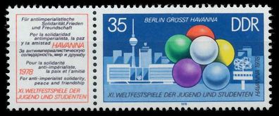 DDR Zusammendruck Nr WZd378 postfrisch WAAGR PAAR SBE7F6E
