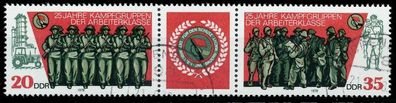 DDR Zusammendruck Nr WZd389 gestempelt 3ER STR X13ED72