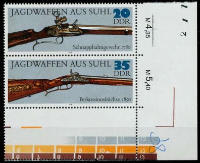 DDR Zusammendruck Nr SZd170L postfrisch 3ER STR ECKE-UR X13EF5E