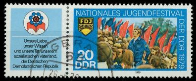 DDR Zusammendruck Nr WZd413 gestempelt WAAGR PAAR X14265E