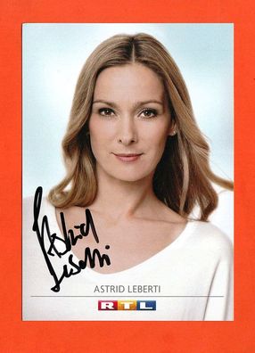 Astrid Leberti ( Unter Uns ) persönlich signierte Autogrammkarte