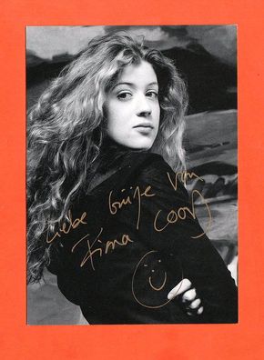 Fiona Schwartz ( deutsche Schauspielerin ) persönlich signierte Autogrammkarte