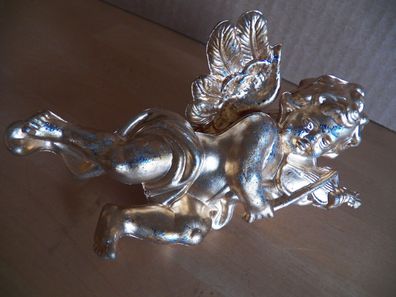 Weihnachtsdeko Engel zum Aufhängen gold/ Silberfarben ca. 14,5cm