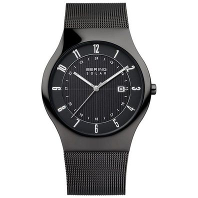 Bering Herren Uhr Armbanduhr Slim Solar Watch - 14640-222 Meshband