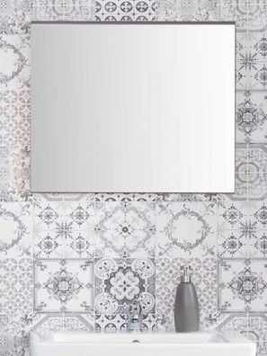 Bad Spiegel Badezimmerspiegel Sardegna grau 60 cm Badezimmer Wandspiegel SetOne