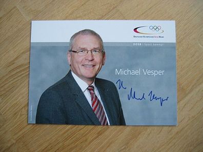 Nordrhein-Westfalen Minister DOSB Generaldirektor Dr. Michael Vesper - Autogramm!!!