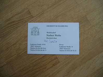 Weihbischof von Hamburg Norbert Werbs - handsigniertes Autogramm!!!