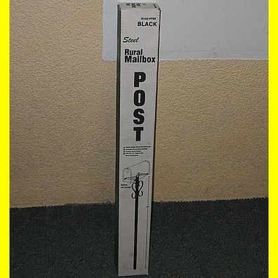Mailbox Ständer 893 - montiert 150 cm hoch 2-teiliger Stahlpfosten