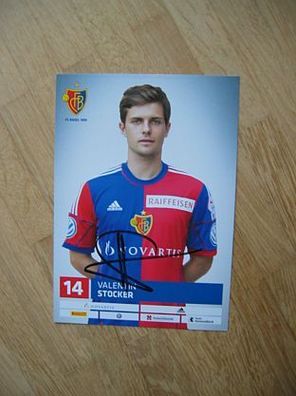 FC Basel Saison 13/14 Valentin Stocker - handsigniertes Autogramm!!!