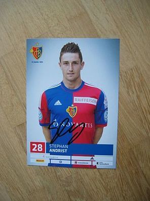 FC Basel Saison 13/14 Stephan Andrist - handsigniertes Autogramm!!!