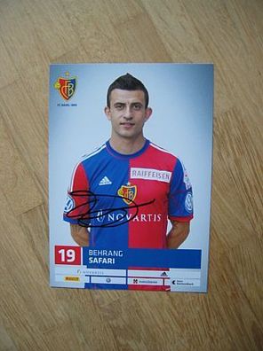 FC Basel Saison 13/14 Behrang Safari - handsigniertes Autogramm!!!
